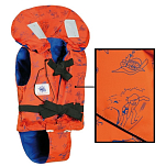 Спасательный жилет детский с паховой поддержкой и вспененным пластиком Versilia 2/7 100N до 20 кг, Osculati 22.463.45
