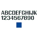 Купить International letterfix 5959014C C Наклейки с буквами Голубой Blue 200 mm  7ft.ru в интернет магазине Семь Футов