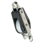 Talamex 65431016 Стандартный неподвижный одноблочный блок Hye с проушиной Black / White 16 mm