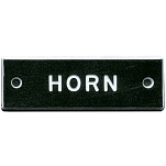 Bernard engraving 22-IP009 Horn Идентификационная табличка Черный Black