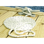 Seachoice 50-47501 Premium Twisted Док-веревка 3 m Белая White / Blue 3/8´´ 