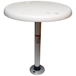 Springfield marine 169-1690202 Round Stowable Стол Бесцветный