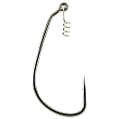 Купить Gamakatsu 185014-00100-00000-00 Worm EWG Техасский Крюк Черный Black 1  7ft.ru в интернет магазине Семь Футов