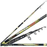 Kolpo 0125062 Mormora Skyler Телескопическая удочка для серфинга Black / Yellow 4.20 m