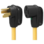 Parkpower by marinco 679-50ARVE50 50A 15.2 m 4-проводной Расширение Шнур С Индикатор Свет Золотистый Yellow / Black