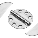 Петля из нержавеющей стали с крышкой / 65 x 65 мм