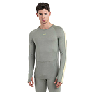 Купить Icebreaker 0A56HAB51L Базовый слой с длинным рукавом Merino 200 ZoneKnit™ Crew Серый Lichen / Lucid L 7ft.ru в интернет магазине Семь Футов