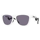 Купить Oakley OO9289-0855-55 Солнцезащитные очки Frogskins hybrid Бесцветный Matte White Prizm Grey/CAT3 7ft.ru в интернет магазине Семь Футов