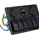 SEATEC Панель управления / 6 секций / вкл. двойной USB