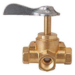 Sierra 47-1655 3-Way Dentent клапан Золотистый  1/4´´ 