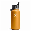 Купить Hydro flask W32BFS162 Бутылка из нержавеющей стали Wide Flex Straw 940ml Fossil 7ft.ru в интернет магазине Семь Футов