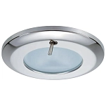 Quick ql077 встраиваемый светильник с выключателем Sabine 77 mm 12V 10W Chrome / Warm White 12x12x10