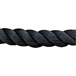 Sea-dog line 354-301110015BK1 Twisted Нейлоновая швартовная веревка 9.5 mm Белая Black 4.57 m 