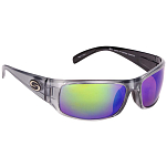 Strike king SG-S11582 поляризованные солнцезащитные очки S11 Okeechobee Shiny Clear Grey Metallic Black / Green Mirror Amber