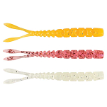 Mustad AJW-STM-2-005-12-UNIT Aji Split Tail Мягкая приманка 50 mm Clear Chartreuse