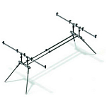 Carp spirit 34CSACS370094 Rod Pod 3 Rod Pod Черный  Stainless Steel