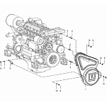 Vetus 08-01000 Cover V-Belt DT44/66 Спейсерный Ингалятор