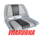 Кресло складное мягкое TRAVELER, цвет серый/черный (упаковка из 4 шт.) Marine Rocket MR10010_pkg_4