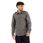 Brandit 9373-213-XXL Рубашка с длинным рукавом Vintage Серый Charcoal Grey 2XL