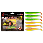 Quantum fishing 3566001 Q-Paddler Power Packs UV Power Mix 80 Mm Зеленый Hot Shad / Desert Sunset