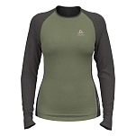 Odlo 111291-40431-xs Базовый слой с длинным рукавом Natural Performance Matte Green / Dark Grey Melange 30x25x2