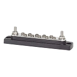 Blue sea systems 2301-bss Распределительная шина на 10 отводов 2 болта 150A Black / Silver 20x10x10