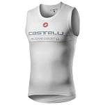 Castelli 4520030870-XS Безрукавная базовая футболка Active Cooling Белая Grey XS