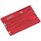 Купить Victorinox 0.7100.T Swisscard Transparent Красный  Red 7ft.ru в интернет магазине Семь Футов