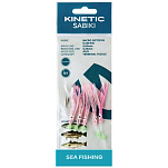 Kinetic F115-149-045 Sabiki Micro Octopus Slim Рыболовное Перо Бесцветный Glow UV