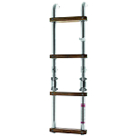Vetus SLFM4A Inox Тик 4 Шаги ПЛАВАТЬ Лестница Золотистый 760 mm 