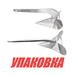 Якорь Дельта 10 кг, оцинкованный, Marine Rocket (упаковка из 4 шт.) AN17-10_MR_pkg_4