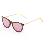 Ocean sunglasses 23.26 Солнцезащитные очки Genova Transparent Pink Transparent Brown / Metal Black Temple/CAT2