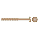 Seachoice 50-01499 Болт с квадратным подголовком 10 единицы Золотистый Bronze 3/8-16 x 4´´