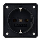 BERKER 08418505 INTEGRO FLOW Розетка/черный, матовый