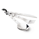 Купить Gsi outdoors 61003 Glacier Набор столовых приборов из нержавеющей стали 3 единицы измерения Серебристый Silver 7ft.ru в интернет магазине Семь Футов