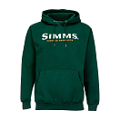 Купить Simms 13456-658-40 Толстовка с капюшоном Logo Зеленый Forest L 7ft.ru в интернет магазине Семь Футов