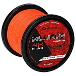 Mikado ZSI00O-600-0.35 Silurus 4X Плетеная леска 600 м Оранжевый Fluo Orange 0.350 mm 