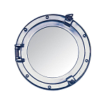 Алюминиевое зеркало в иллюминаторе Nauticalia 4941 500мм