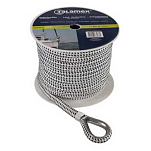 Talamex 01222632 12 mm Fender Braided Rope Белая  White / Black 2.5 m 