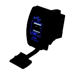 Seadog line 354-4265201 переключатель питания с двойным входом USB 4.8A 5V Черный Black