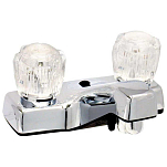 Dometic 800-PF212307 2 Clear Handles Lavatory Water Tap Серебристый Chrome 10.2 cm