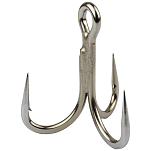 Mustad JL75NP-TS-5/0-5U Jaw Lok 5X Strong Колючий Тройной Крючок Silver 5/0