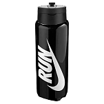 Nike n1007643-044-one Бутылка TR Renew Recharge Chug Graphic 24oz/710ml BlaBlaWhi 20x10x10