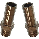 Goldenship GS30223 Нержавеющая сталь 1/2´´ Переходник для шланга с наружной резьбой Серебристый Grey 15 mm 