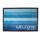 Купить Дверной коврик "Stripes" Marine Business Welcome 41267 700x500мм нескользящий из синего полиамида 7ft.ru в интернет магазине Семь Футов