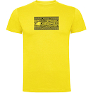 Купить Kruskis CA65500503K208 Футболка с коротким рукавом Tuna Tribal Желтый Yellow 2XL 7ft.ru в интернет магазине Семь Футов