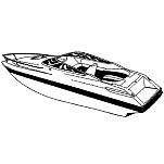 Carver industries 500-77719S11 LPC Крышка лодки Бесцветный 19´ 