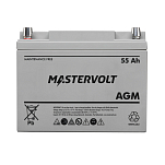 Судовой необслуживаемый аккумулятор Mastervolt AGM 12/55 62000550 12 В 55 Ач 250/400 А 257 x 132 x 200 мм