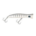 Поппер Halco Roosta Popper 195 Haymaker KO RP195-HH91 Silver Shadow 195мм 128гр 2 тройных крючка Mustad 5/0