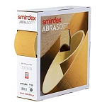 Smirdex 135120600 рулон наждачной бумаги Abrasoft 135P G600 25 m Yellow 15x15x12 115 mm